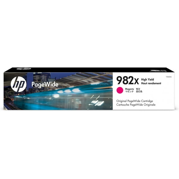 HP 982X High Yield Magenta Original PageWide Cartridge, ~16,000 pages, T0B28A