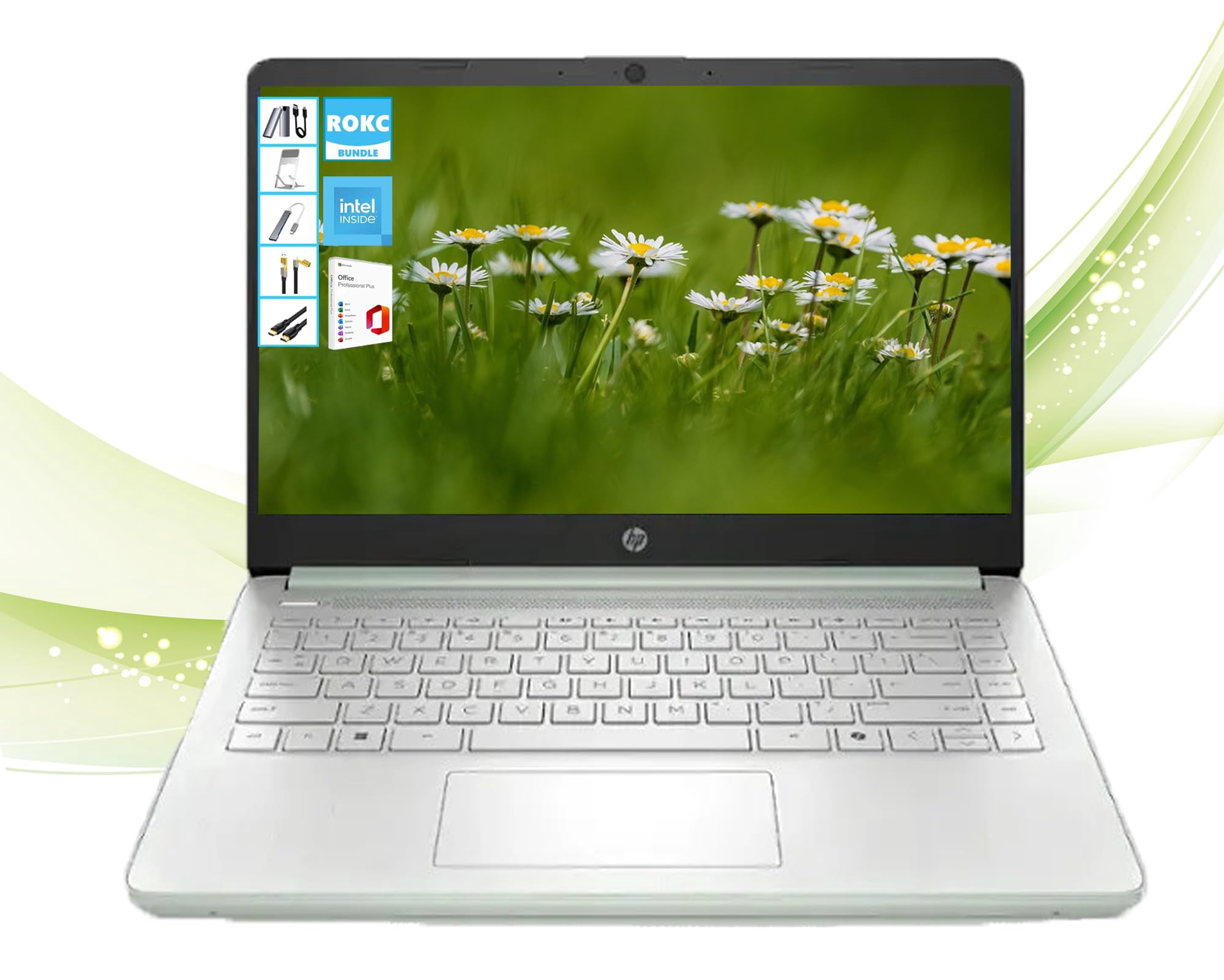 HP AIPowered 14" HD Laptop with Microsoft Office and 1TB Cloud Storage
