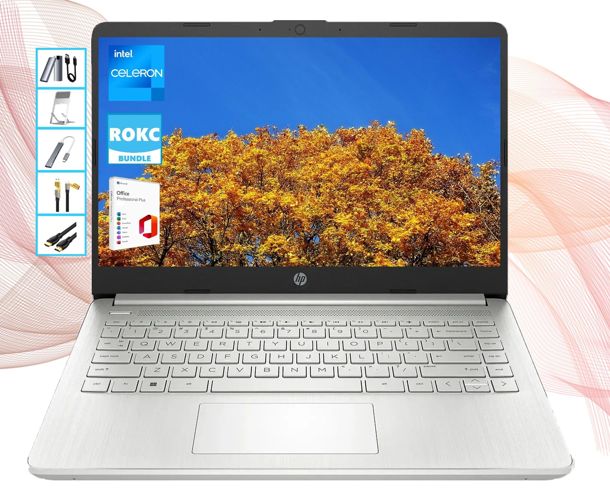 HP AIPowered 14" HD Laptop with Microsoft Office and 1TB Cloud Storage
