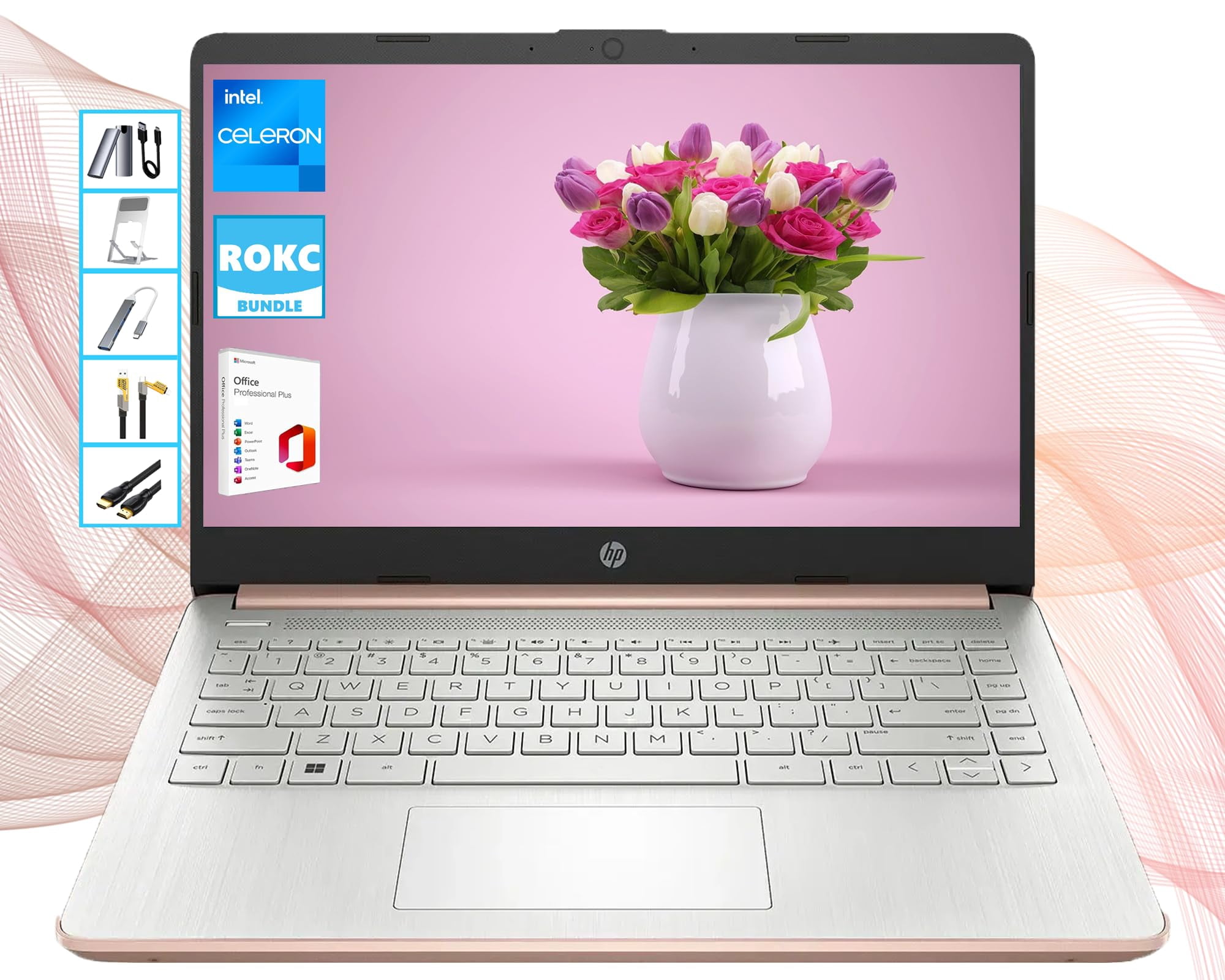 HP AIPowered 14" HD Laptop with Microsoft Office and 1TB Cloud Storage