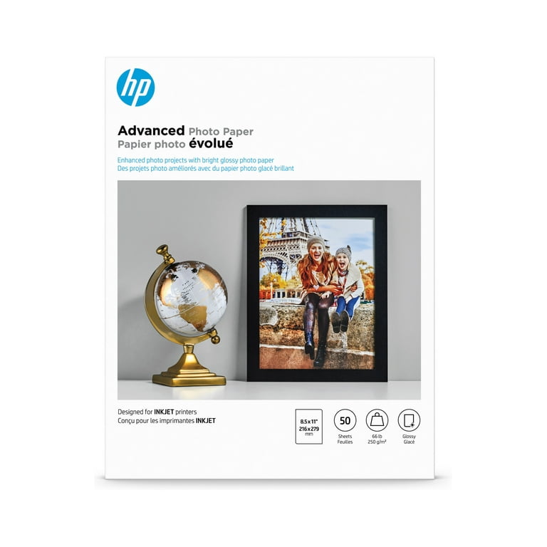 Advanced Photo Paper, 10.5 mil, 8.5 x 11, Glossy White, 50/Pack Advanced Photo Paper, 10.5 mil, 8.5 x 11, Glossy White, 50/Pack