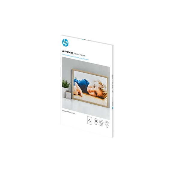 HP Advanced Photo Paper - Glossy - A3 (11.7 in x 16.5 in) - 250 g/m - 20 sheet(s) photo paper - for ENVY Inspire 7920; Officejet 7000 E809, 7510, 76XX; Officejet Pro 77XX