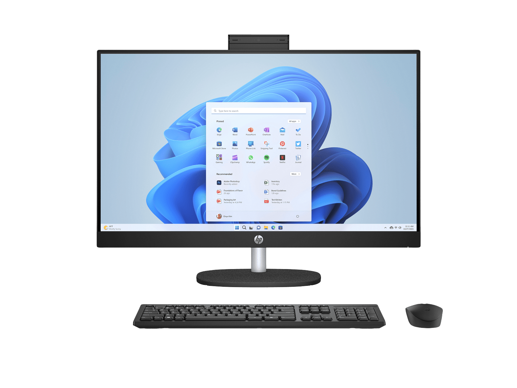 HP Essential All-in-One Computer 27" FHD AMD Ryzen 3, 8 GB;256 GB SSD Windows
