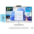 thumbnail image 1 of HP All-in-One 27 School/Business All-in-One 27in IPS FHD Display (Intel i7-1355U, 32GB DDR4, 4TB PCIe SSD, Intel UHD, WiFi 6, Webcam, Win 11 Pro) w/Microsoft 365 Personal , DKZ USB Port Expander, 1 of 6