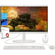 HP All-in-One Desktop, 21.5" FHD Display, 32GB RAM, 1TB SSD, Intel Celeron J4025, Webcam, Wi-Fi 6, HDMI, Windows 11 Pro, with Microsoft Office Lifetime License