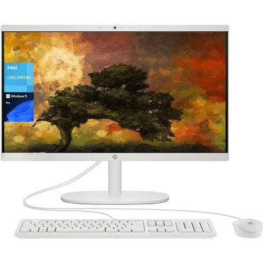 HP All-in-One Desktop, 21.5" FHD Display, 32GB RAM, 2TB SSD, Intel Celeron J4025, Webcam, Wi-Fi 6, HDMI, Windows 11 Pro