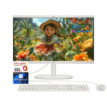 HP All-in-One Desktop Computer PC - 21.5" FHD Display, Intel Celeron J4025, 32GB RAM, 1TB SSD, Wi-Fi 6, Windows 11 Pro, with Microsoft Office Lifetime License