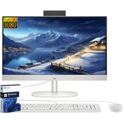HP All-in-One Desktop PC Computer - 23.8 FHD Display, AMD Athlon Silver 7120U, 8GB RAM, 256GB SSD, Windows 11 Pro, AMD Radeon Graphics