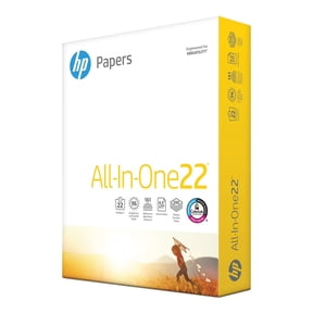 HP Printer Paper, All In One22, 8.5 x 11 Paper, 22lb, 96 Bright - 1 Ream / 500 Sheets (207010R)