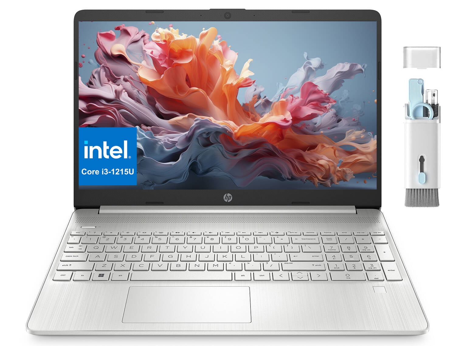 HP Business Laptop, 15.6" FHD Micro-Edge, Intel Core i3-1215U, 16GB RAM, 1TB SSD, Intel UHD Graphics, Numeric Keypad, Webcam, Wi-Fi, Bluetooth, Windows 11 Home in S Mode, Cefesfy Cleaning Brush