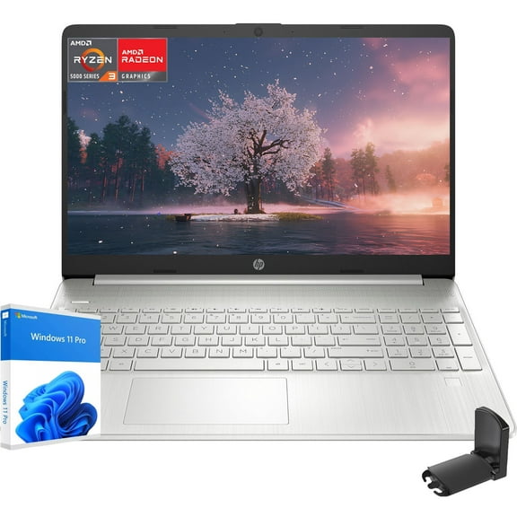 HP Business Laptop, 15.6" HD Display, AMD Ryzen 3-5300U, 16GB RAM, 512GB SSD, AMD Radeon Graphics, HD Webcam, Numeric Keypad, Win 11 Pro