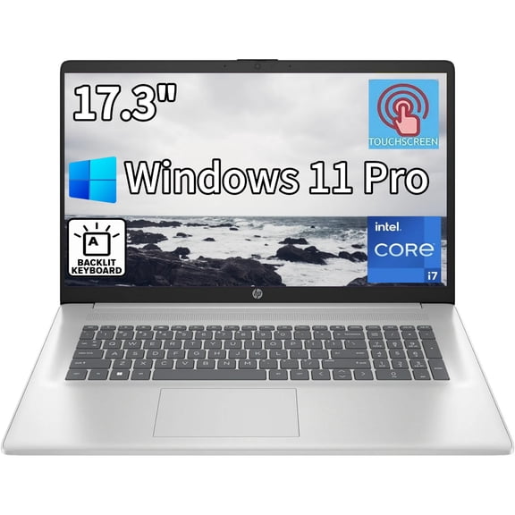 HP Business Laptop, 17.3" HD+ Touchscreen, Intel i7-1355U, 16GB RAM, 1TB SSD, Intel Iris Xe Graphics, Wi-Fi ,Bluetooth, Backlit Keyboard,Windows 11 Pro