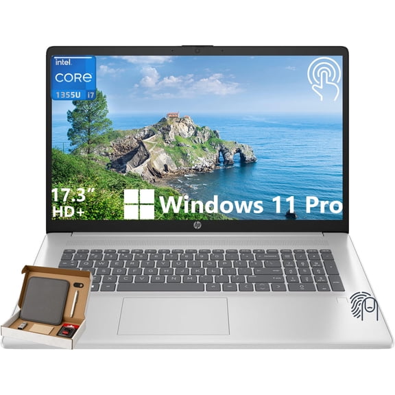 HP Business Laptop, 17.3" HD+ Touchscreen, Intel i7-1355U, 32GB RAM, 2TB SSD, Intel Iris Xe Graphics, Wi-Fi 6, Windows 11 Pro