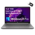 thumbnail image 1 of HP Business Laptop Computer, 15.6" FHD, Intel Core i5-1135G7 CPU (Beat i7-1065G7), 32GB DDR4 RAM, 2TB PCIe SSD, Intel Iris Xe Graphics, WiFi, Bluetooth 5, Dark Ash Silver, Windows 11 Pro, 1 of 5