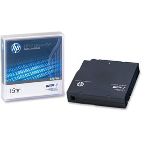 HP C7977A 1/2-Inch Ultrium LTO-7 Cartridge, 2,200 ft, 15 TB Native/6TB Compressed Capacity