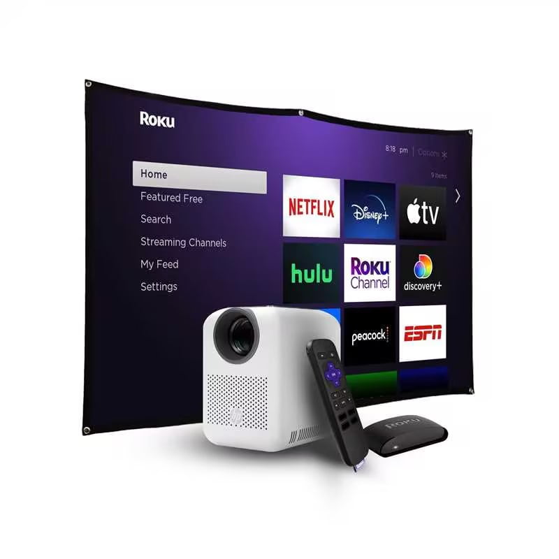 HP 1080 Projector with sale Roku