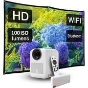 HP CC180W Promo 3in1 Mobile HD Projector - Wireless Projection iOS/Android, Bluetooth Out, 65W PD Power Bank, HDMI *1, Native HD Resolution, 84" Foldable Screen