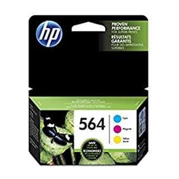 HP 564 Cyan, Magenta & Yellow Original Ink Cartridges, 3 pack (N9H57FN)