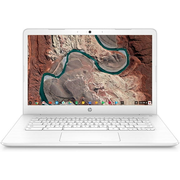 HP Chromebook 14, 14" Full HD Display, Intel Celeron N3350, Intel HD Graphics 500, 32GB eMMC, 4GB SDRAM, B&O Play Audio, Snow White, 14-ca051wm