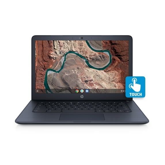 HP Chromebook 14, 14" Full HD Touchscreen Display, AMD A4-9120C, AMD Radeon R4 Graphics, 4GB SDRAM, eMMC, Audio by B&O, Ink Blue, 14-db0044wm