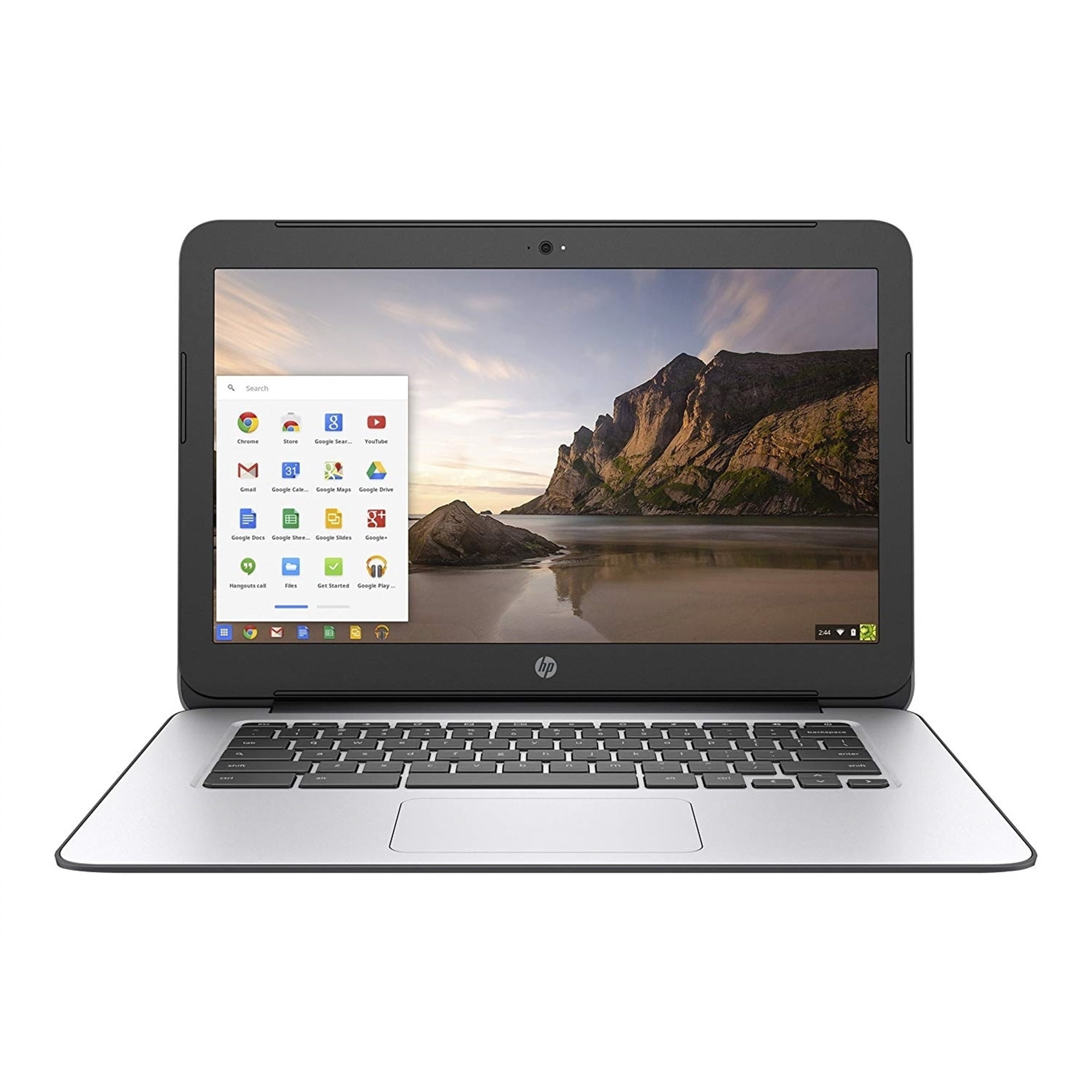 Pre-Owned HP Chromebook 14 G4 14" 4GB 16GB eMMC Celeron N2840 2.16GHz ChromeOS,Silver (Good)