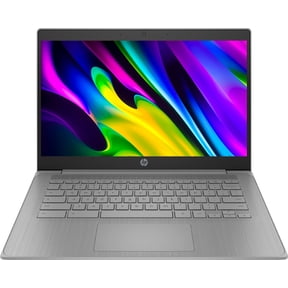 HP Chromebook 14 Laptop, 14 Inch Screen, Intel Celeron Processor N4120, 4GB DDR4 RAM, 64GB eMMC, Chrome OS, 720p Webcam, HDMI, WiFi, for Student and College, Modern Gray