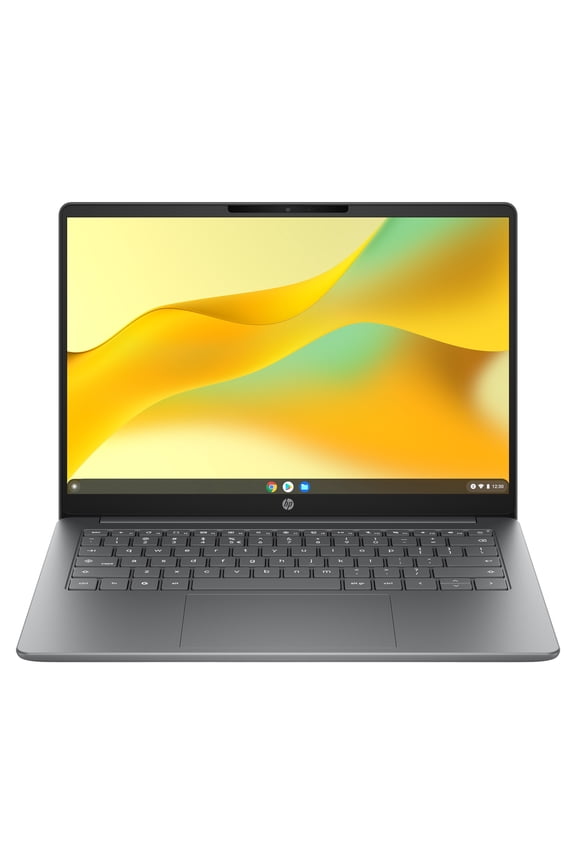 HP Chromebook 14 inch Laptop PC 2K IPS Chrome OS Intel N150 4GB 128GB UFS Meteor Silver with Gemini