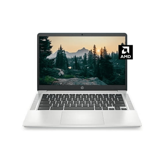 HP Chromebook 14a Laptop, AMD 3015Ce Processor, 4 GB RAM, 32 GB eMMC Storage, 14-inch HD Touchscreen, Google Chrome OS, Anti-Glare Screen, Long-Battery Life (14a-nd0060nr, 2021, Forest Teal)