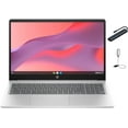 thumbnail image 1 of HP Chromebook Laptop for Student and Business, 15.6 inch HD Display, Intel Processor N200, 8GB DDR5 RAM, 64GB eMMC, Fast Charge, WiFi 6, Chrome OS, Natural Silver with Tigology Accessories, 1 of 6
