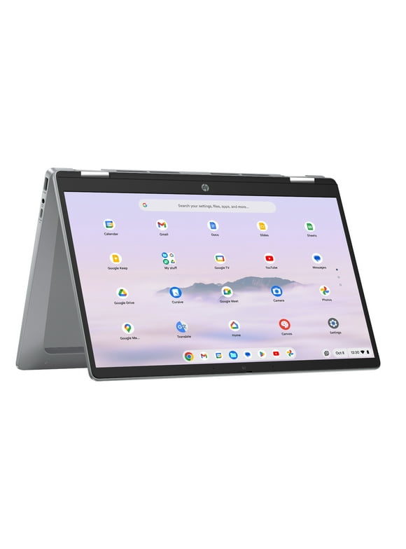 HP Chromebook Plus X360 14 inch FHD IPS Touch 2-in-1 Laptop Intel Core i3-N305 8GB RAM 128GB UFS Meteor Silver (2024)