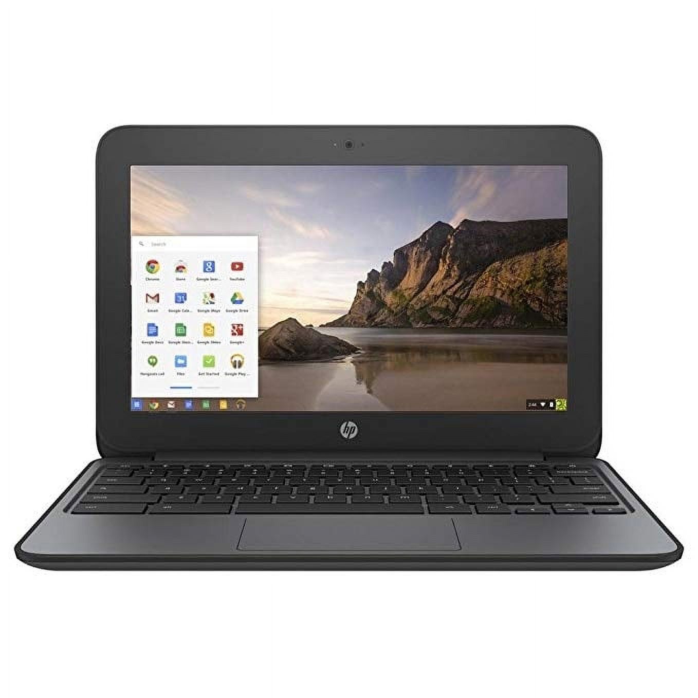 HP Chromebook V2W29UT#ABA Intel Celeron N2840 X2 2.16GHz 2GB 16GB SSD 11.6",&nbsp;Gray&nbsp; (Used) - image 1 of 4