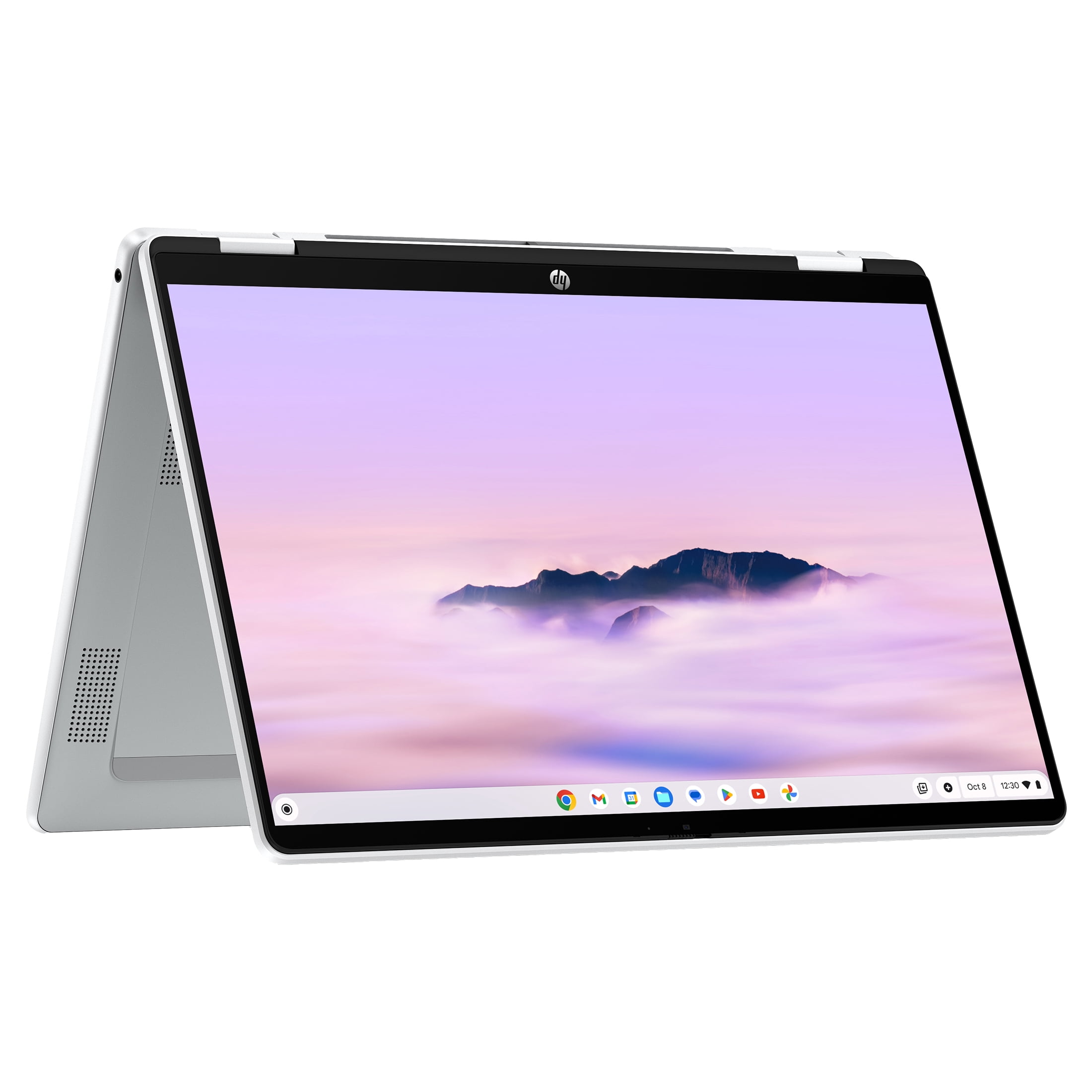HP Chromebook x360 Plus 14 Laptop PC 2K Chrome OS Intel Core 3 8GB 256GB Glacier Silver with Gemini