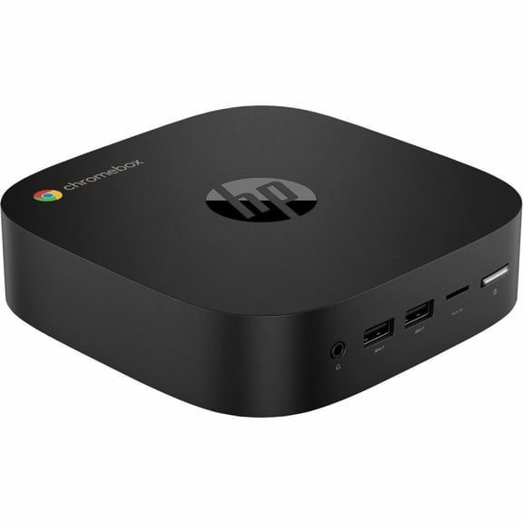 HP Chromebox G4 Chromebox Desktop Computer, Intel Celeron 7305, 4GB RAM, 64GB SSD, ChromeOS