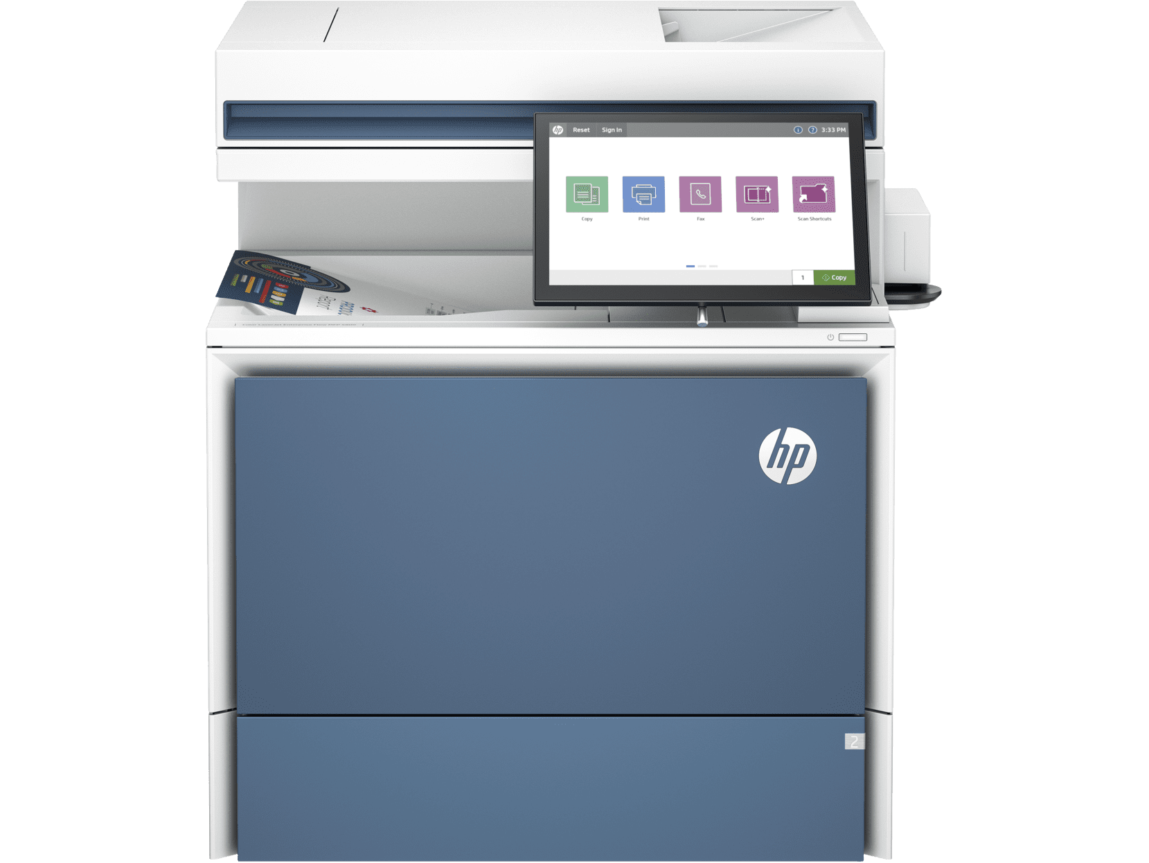 HP Color LaserJet Enterprise Flow MFP 5800zf Laser Printer, Color Mobile Print,