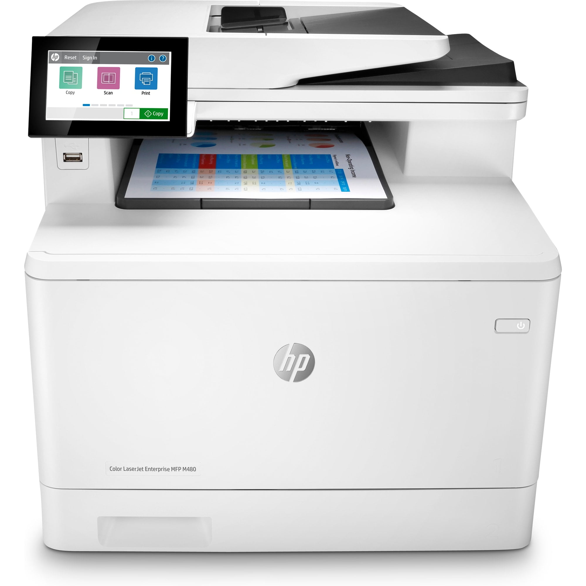 HP Color LaserJet Enterprise MFP M480f Laser Printer, Color Mobile