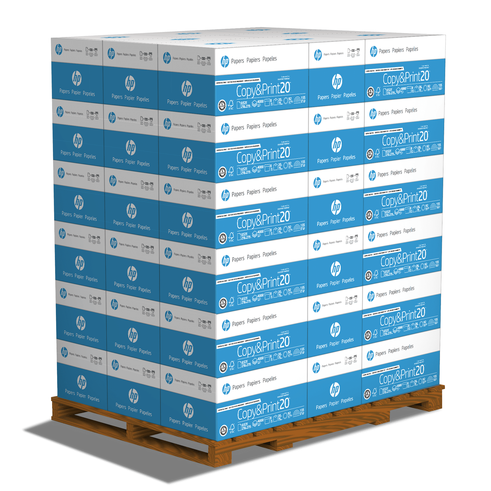 Pallet of shop copy paper