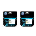 thumbnail image 1 of HP DesignJet 711 Ink Printer Cartridge for DesignJet T120/T520, Yellow, 2 Count, 2 Pack, 1 of 2