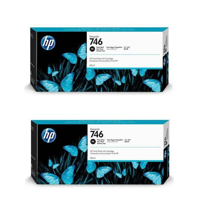 HP DesignJet Ink Printer Cartridge, Black, 746, 2 Pack - Walmart.com