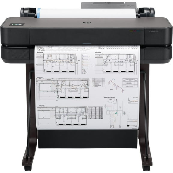 HP DesignJet T630 24" Wireless Large Format Color Thermal Inkjet Plotter Printer, 2025 Edition