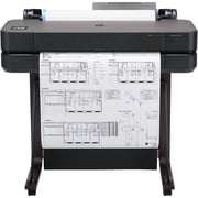 HP DesignJet T630 Large Format 24-inch Plotter Printer w Auto Sheet Feeder, Media Bin, Stand