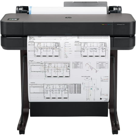 HP DesignJet T630 24" Wireless Large Format Color Thermal Inkjet Plotter Printer, 2025 Edition