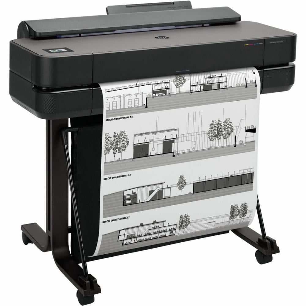 HP DesignJet T650 24" Wireless Large Format Color Thermal Inkjet Plotter Printer with 2 Year Warranty, 2025 Edition