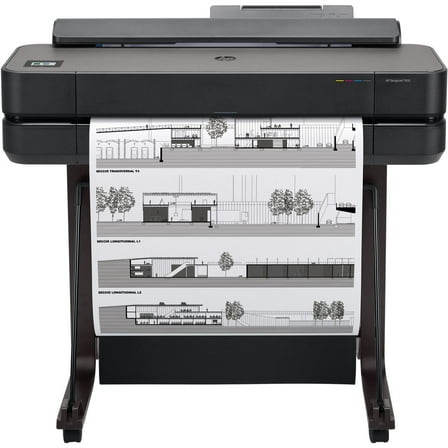 HP DesignJet T650 24" Wireless Large Format Color Thermal Inkjet Plotter Printer with 2 Year Warranty, 2025 Edition