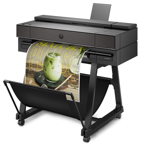 HP DesignJet T870 Large Format 24-inch Plotter Printer for Easy & Secure Multi-Size Prints w 2-Year Onsite Support