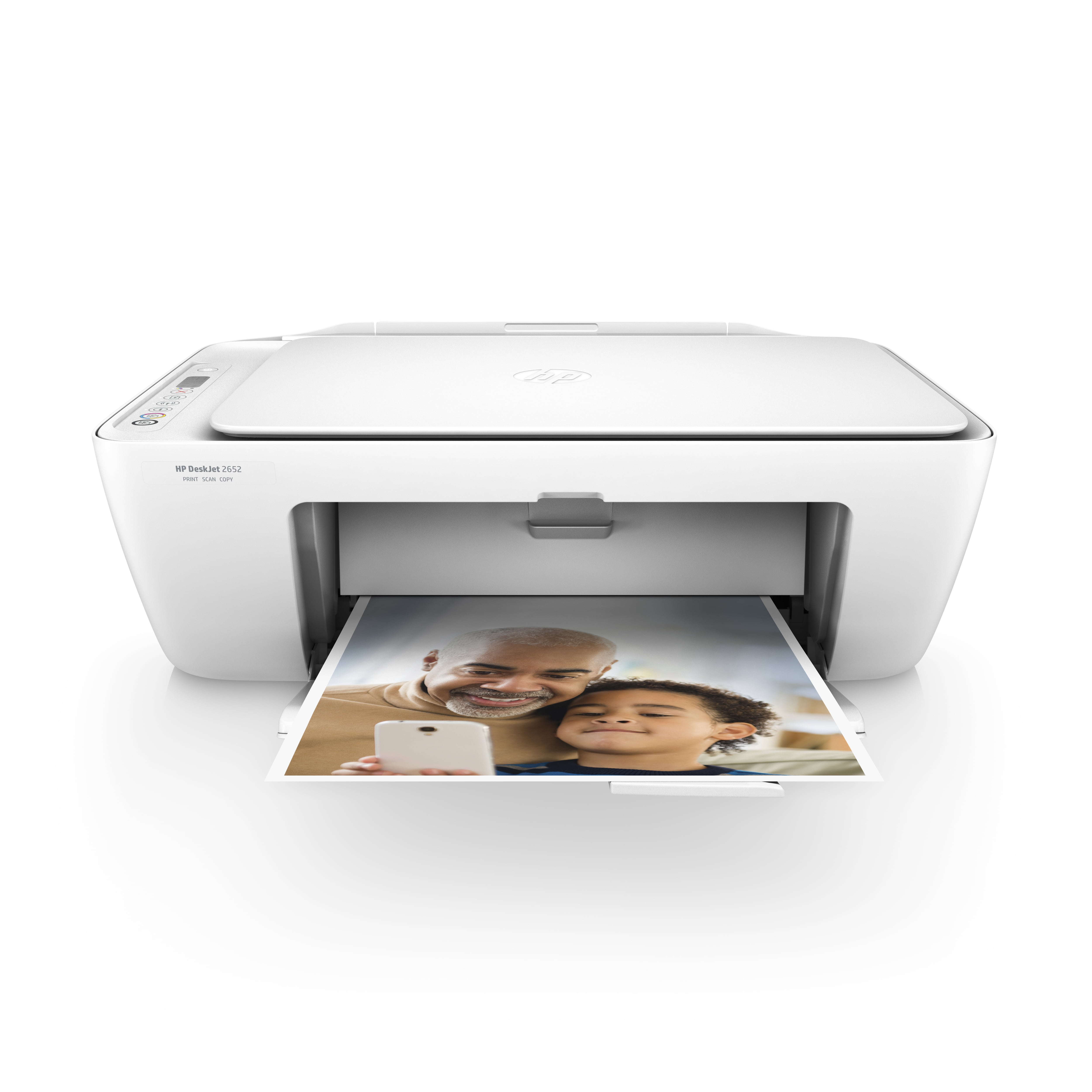 HP DeskJet 2652 All-in-One Wireless Inkjet Printer - Instant Ink White - Walmart.com