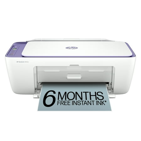 HP DeskJet 2842e Wireless All-in-One Color Inkjet Printer (Purple), Scanner, Copier, 6 months Free Instant Ink