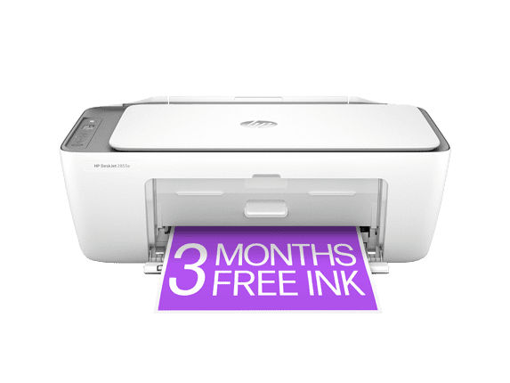 HP DeskJet 2855e All-in-One Inkjet Printer, Color Mobile Print, Copy, Scan Up to