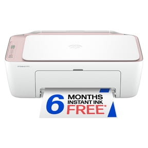 HP DeskJet 2942 Wireless All-in-One Color Inkjet Printer, 6 Months Free Instant Ink, Pale Rose