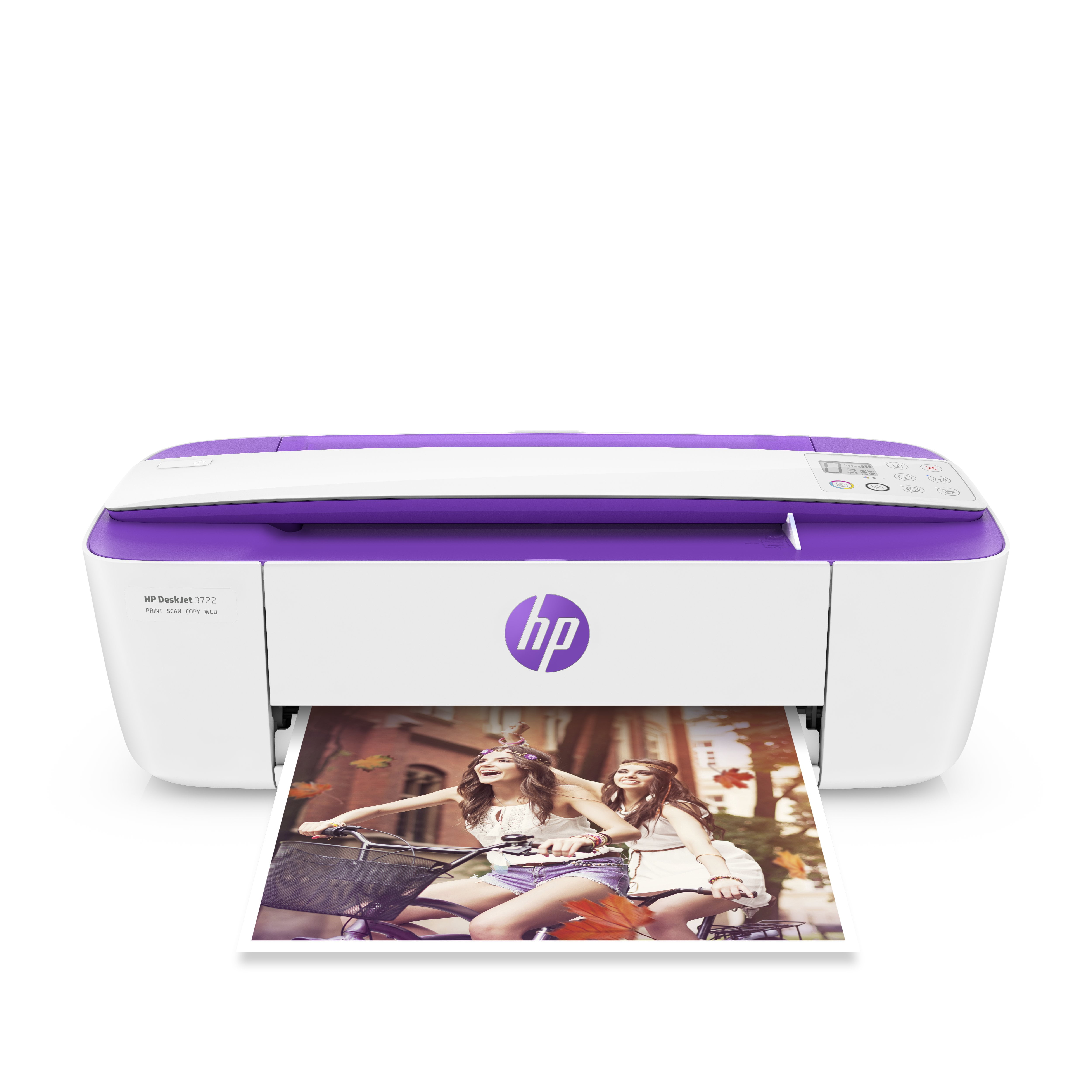 Begivenhed bredde fajance HP DeskJet 3722 All-in-One Printer Purple - Walmart.com