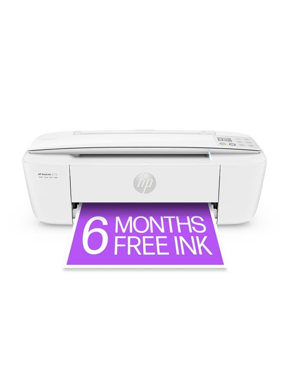 HP DeskJet 3772 All-in-One Wireless Color Inkjet Printer, 6 Months FREE ink with HP Instant Ink